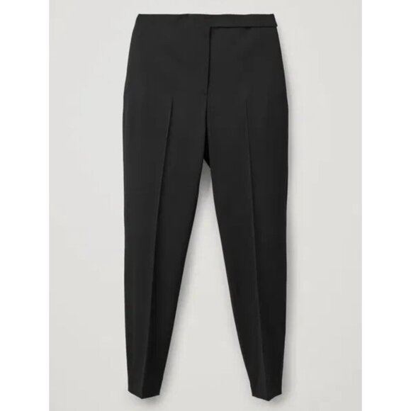 NEW COS | Tailored Wool Slim-Fit Trousers In Black - Picture 4 of 16